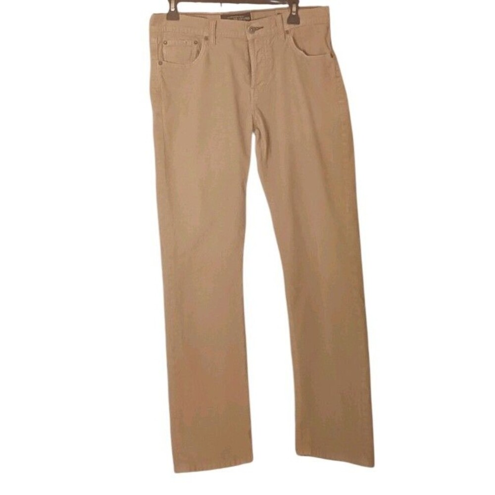 Vintage Lucky Brand Corduroy Pants 221 Slim Straight Beige 31-32 Pre-owned.
